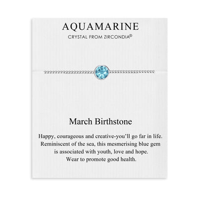Aquamarine Boy's March Birthstone Bracelet - Lil Chief & Star Girl – House  of Aloha